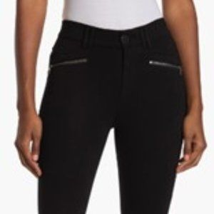 Democracy Ab Tech Double-Zip Ponte Pants Women’s Stretch-Black- Size 2 ORIG $68